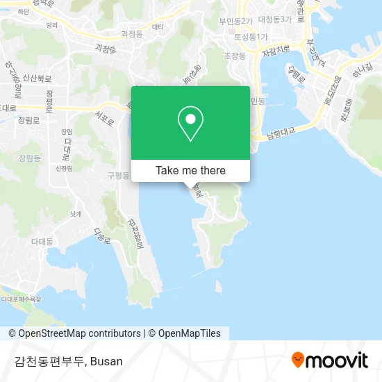 감천동편부두 map