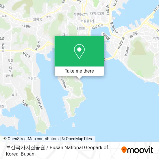 부산국가지질공원 / Busan National Geopark of Korea map