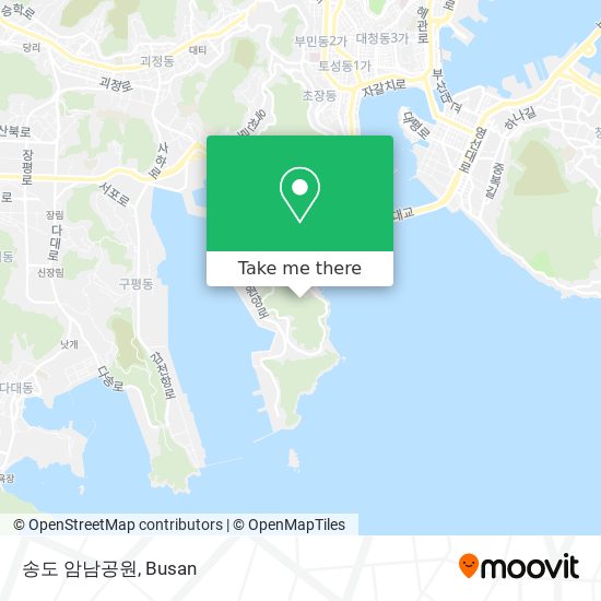 송도 암남공원 map