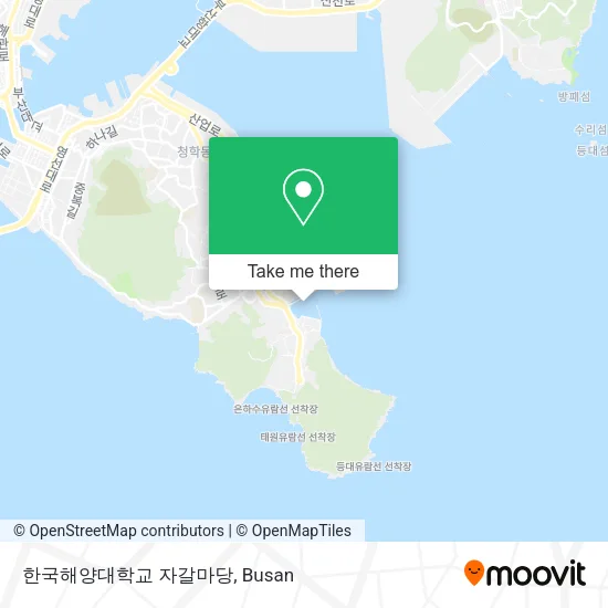 한국해양대학교 자갈마당 map