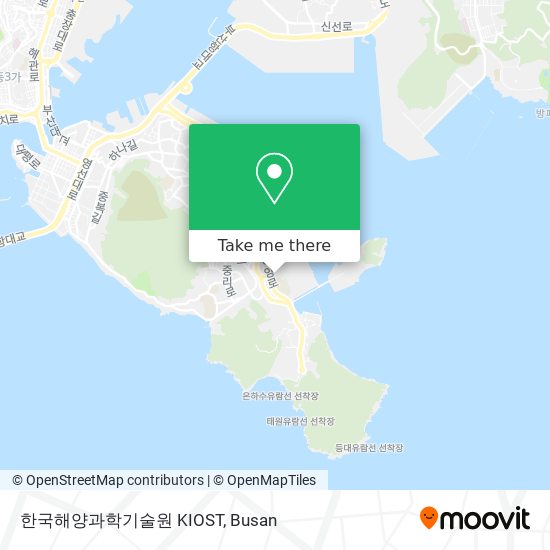한국해양과학기술원 KIOST map