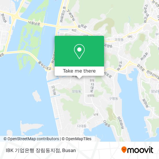 IBK 기업은행 장림동지점 map
