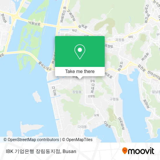 IBK 기업은행 장림동지점 map