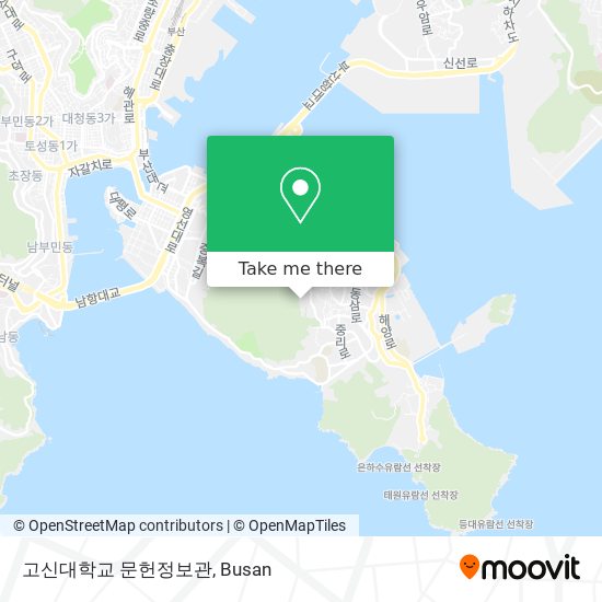 고신대학교 문헌정보관 map