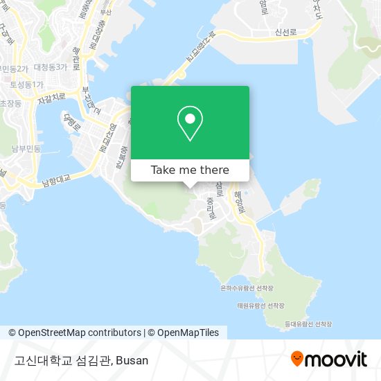고신대학교 섬김관 map