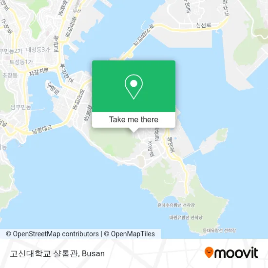 고신대학교 샬롬관 map