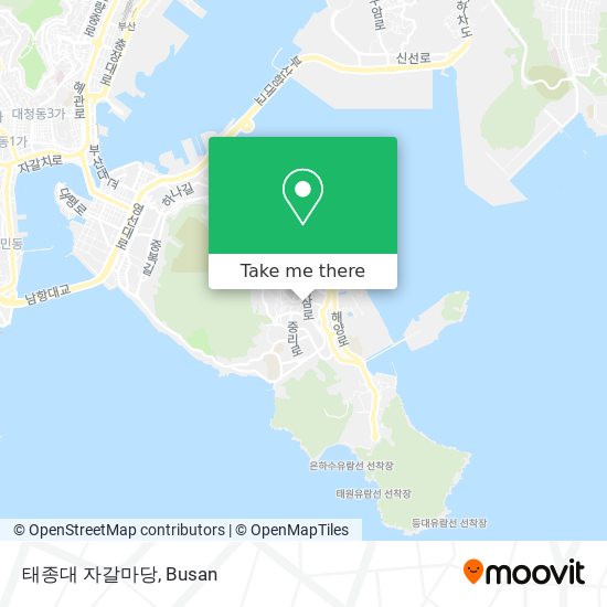 태종대 자갈마당 map