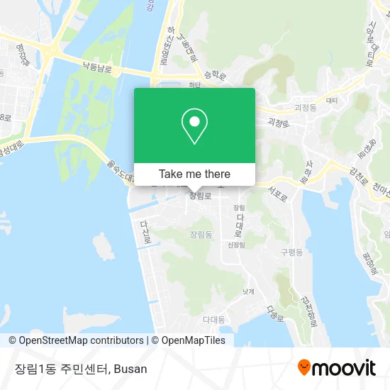 장림1동 주민센터 map