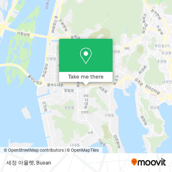 세정 아울렛 map