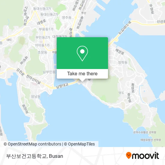 부산보건고등학교 map