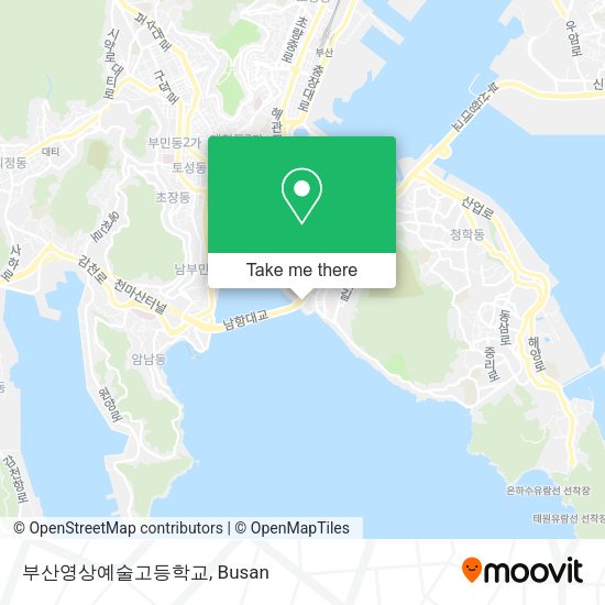 부산영상예술고등학교 map