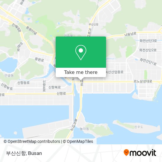 부산신항 map