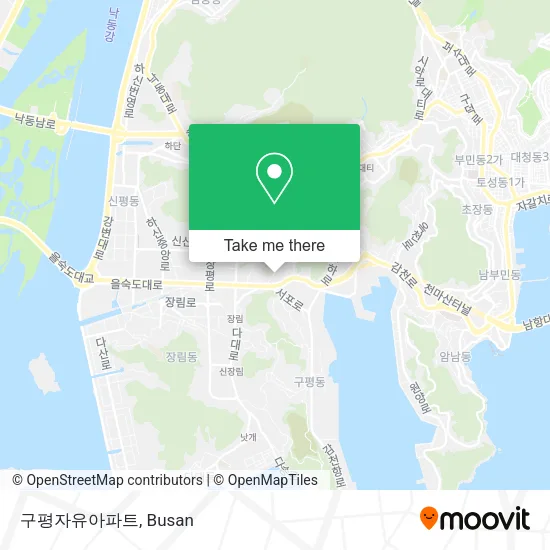 구평자유아파트 map