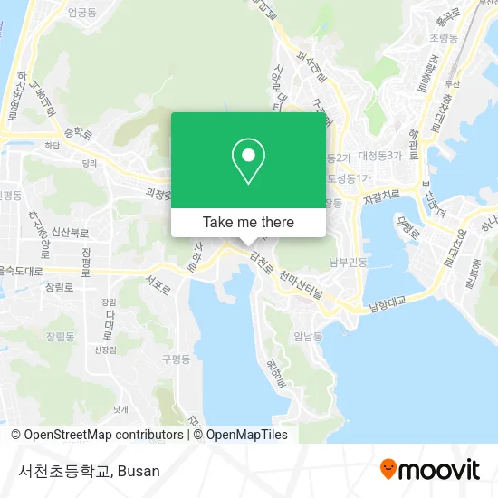 서천초등학교 map