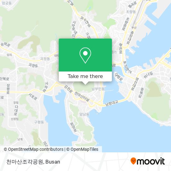 천마산조각공원 map