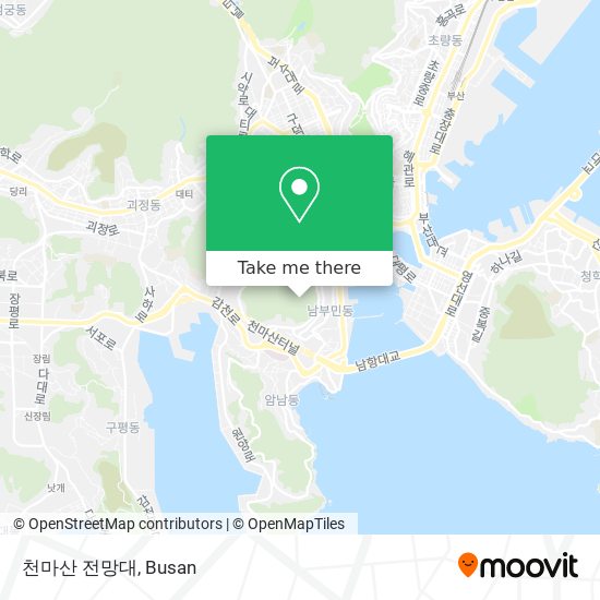 천마산 전망대 map