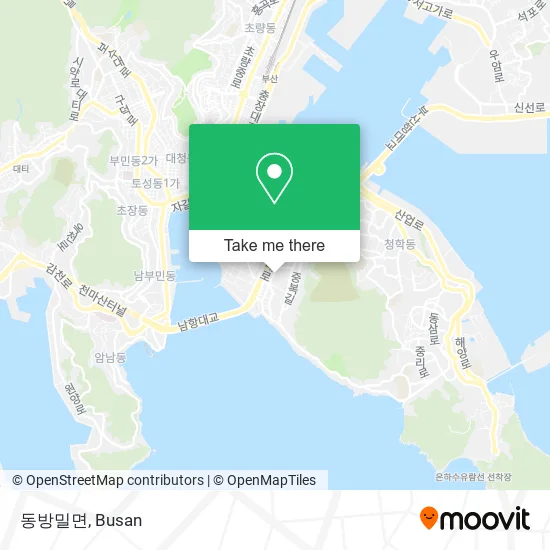 동방밀면 map