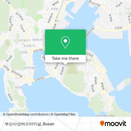 부산사상버스터미널 map