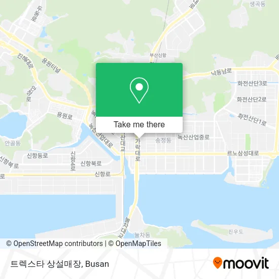 트렉스타 상설매장 map