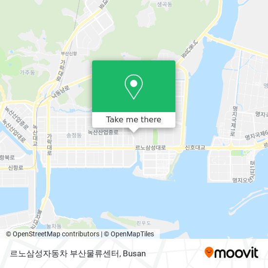 르노삼성자동차 부산물류센터 map