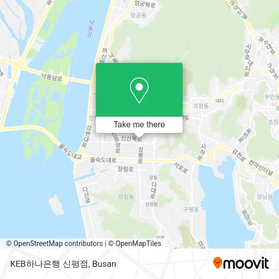 KEB하나은행  신평점 map