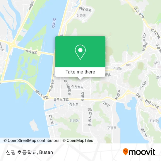 신평 초등학교 map