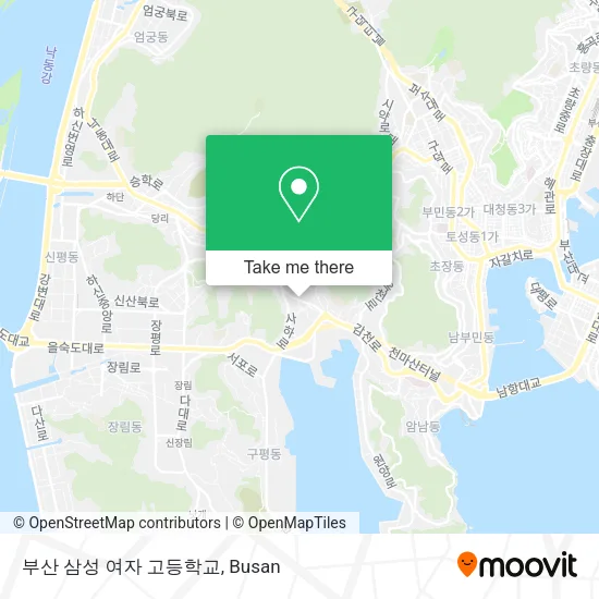부산 삼성 여자 고등학교 map