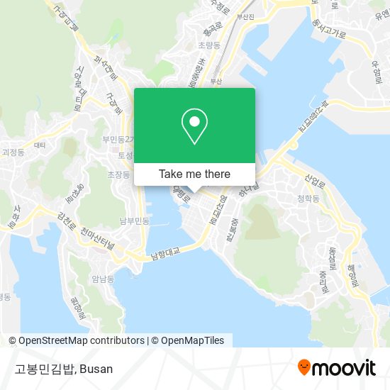 고봉민김밥 map