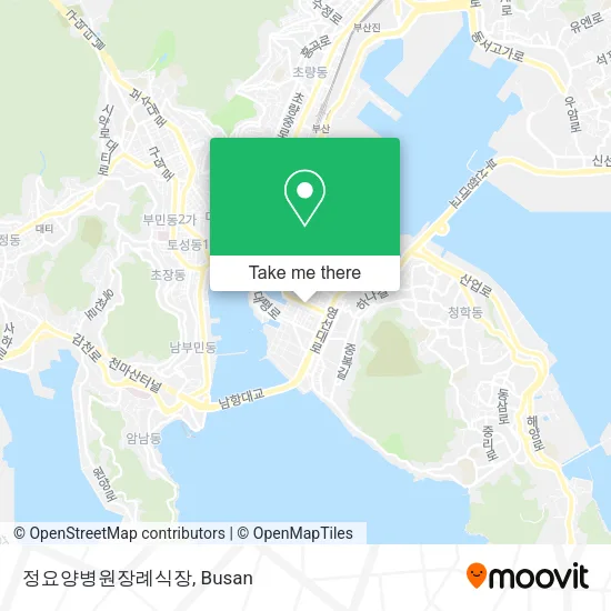 정요양병원장례식장 map