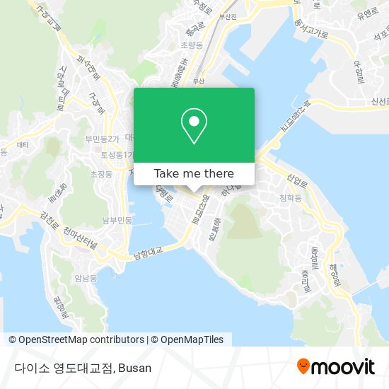 다이소 영도대교점 map