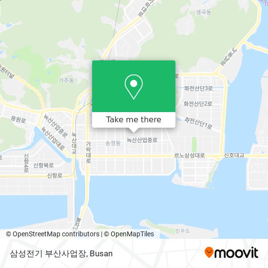 삼성전기 부산사업장 map