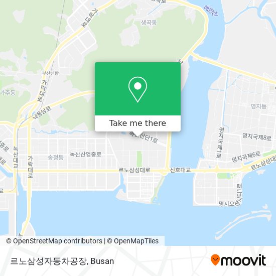 르노삼성자동차공장 map