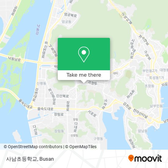 사남초등학교 map