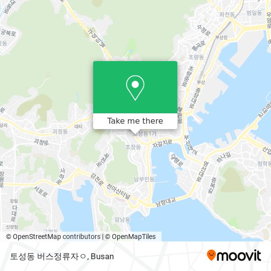 토성동 버스정류자ㅇ map
