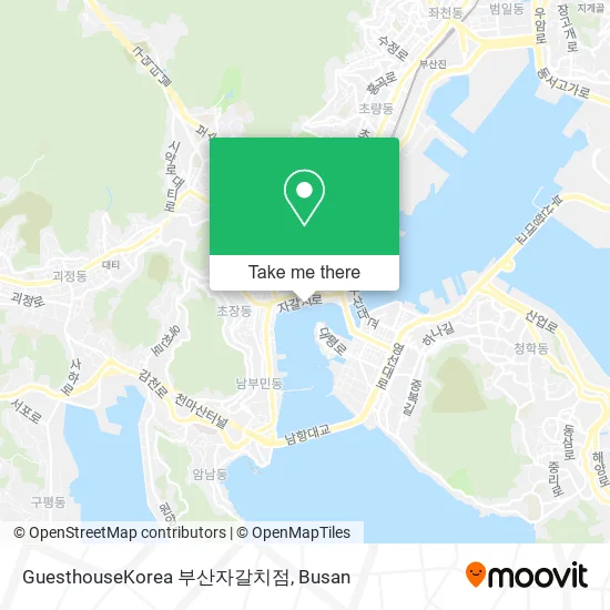 GuesthouseKorea 부산자갈치점 map