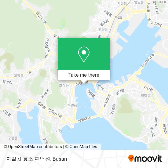 자갈치 효소 편백원 map