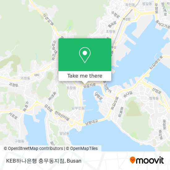 KEB하나은행 충무동지점 map