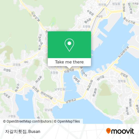 자갈치횟집 map