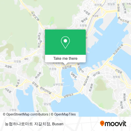 농협하나로마트 자갈치점 map