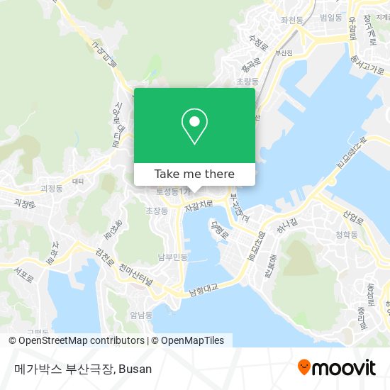 메가박스 부산극장 map