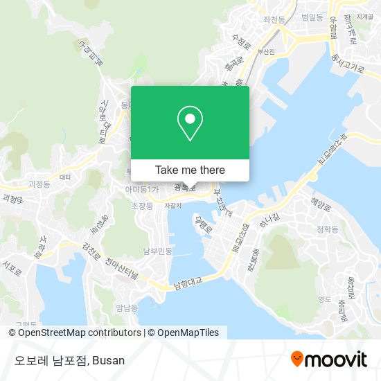 오보레 남포점 map