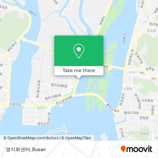 명지회센터 map