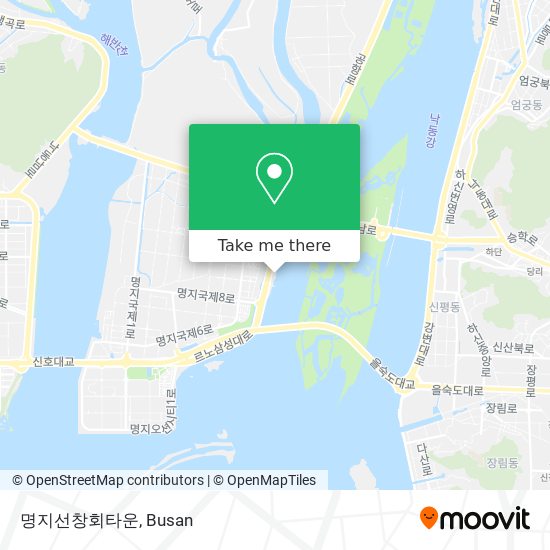 명지선창회타운 map