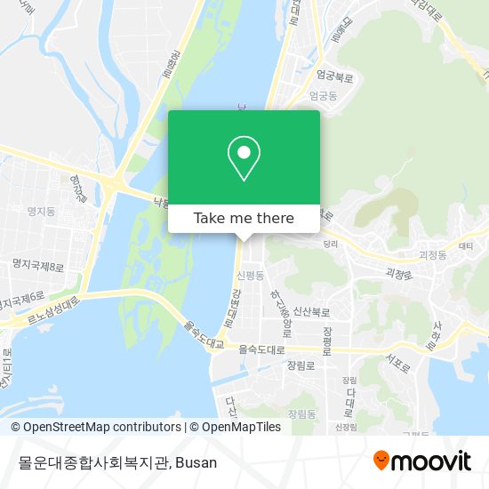 몰운대종합사회복지관 map