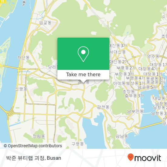 박준 뷰티랩 괴정 map