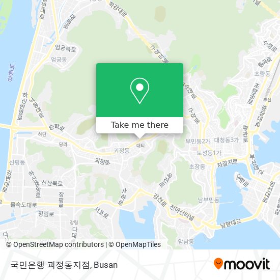 국민은행 괴정동지점 map