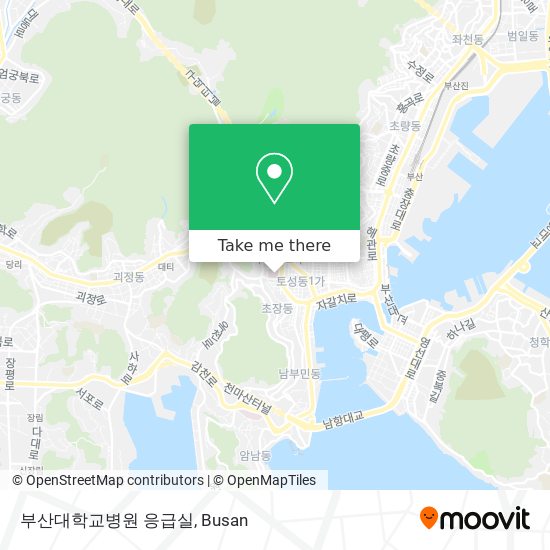 부산대학교병원 응급실 map