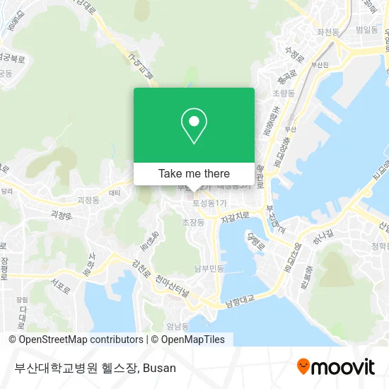 부산대학교병원 헬스장 map