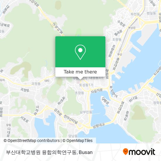 부산대학교병원 융합의학연구동 map