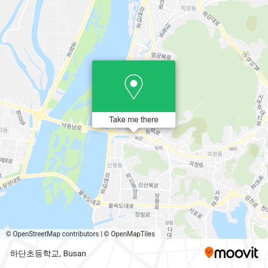 하단초등학교 map